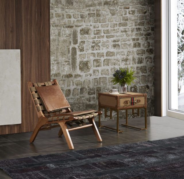 Кресло для отдыха Bench Leather and Fabric