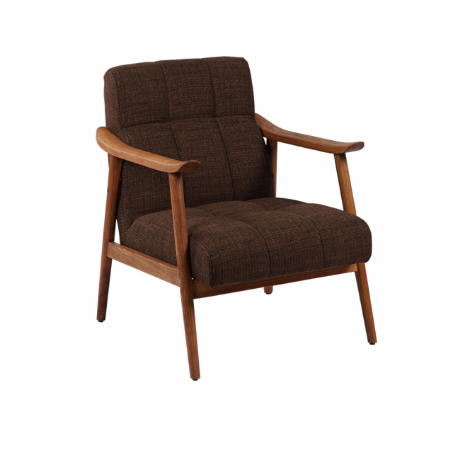 Кресло Chocolate Arm Chair Wood Frame в стиле лофт, модерн, индастриал