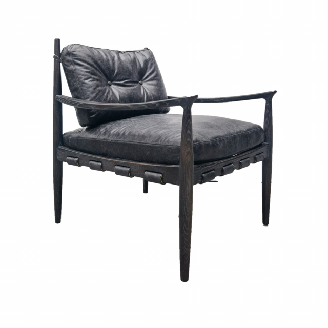 Кресло Merlin Arm Chair leather в стиле лофт, модерн, индастриал