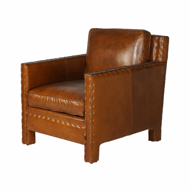 Кресло Parliamet Armchair Brown Leather