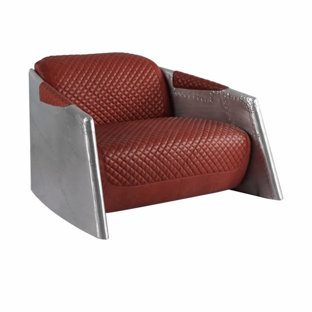 Двухместный диван Take-off Aluminum Wide 2 Seat в стиле лофт, модерн, индастриал