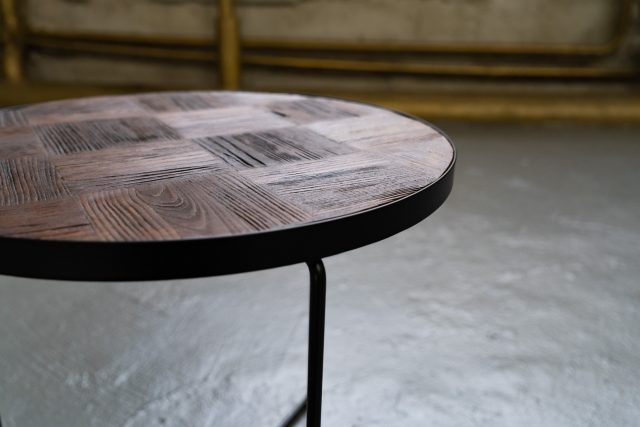 Кофейный столик Wood Circle Iron