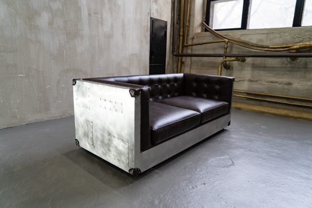 Мягкий диван Boxy Chair Aviator Aluminum