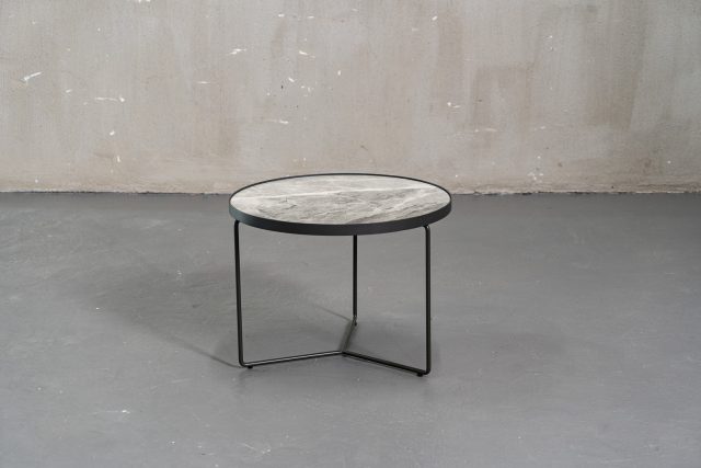 Кофейный столик Ceramic Circle Iron в стиле лофт, модерн, индастриал
