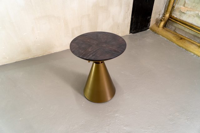 Кофейный стол Torch Rattan and Wood в стиле лофт, модерн, индастриал