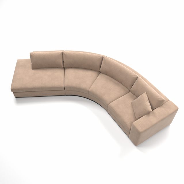 Полукруглый четырехместный диван CRYPT