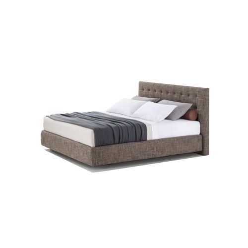 Стеганная кровать с подушкой-валиком Rollit