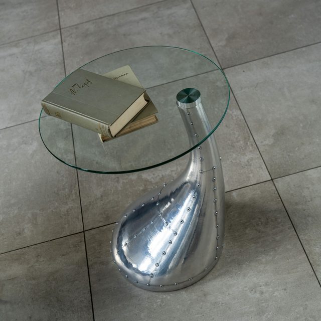 Столик Heel Glass Exclusive Design в стиле лофт, модерн, индастриал